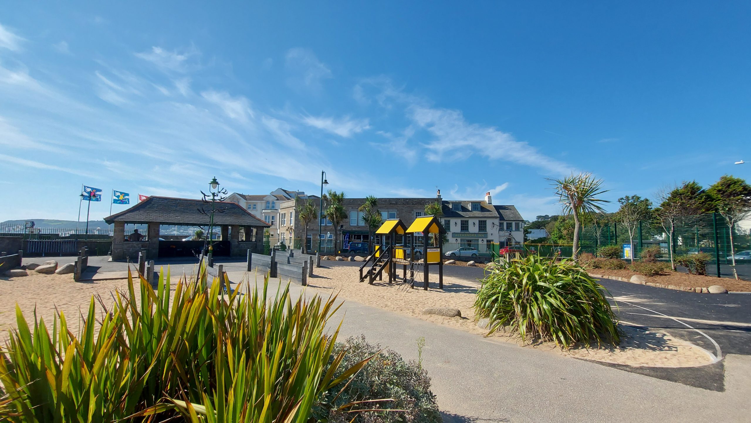 View of refurbished area in Alexandra Play Park